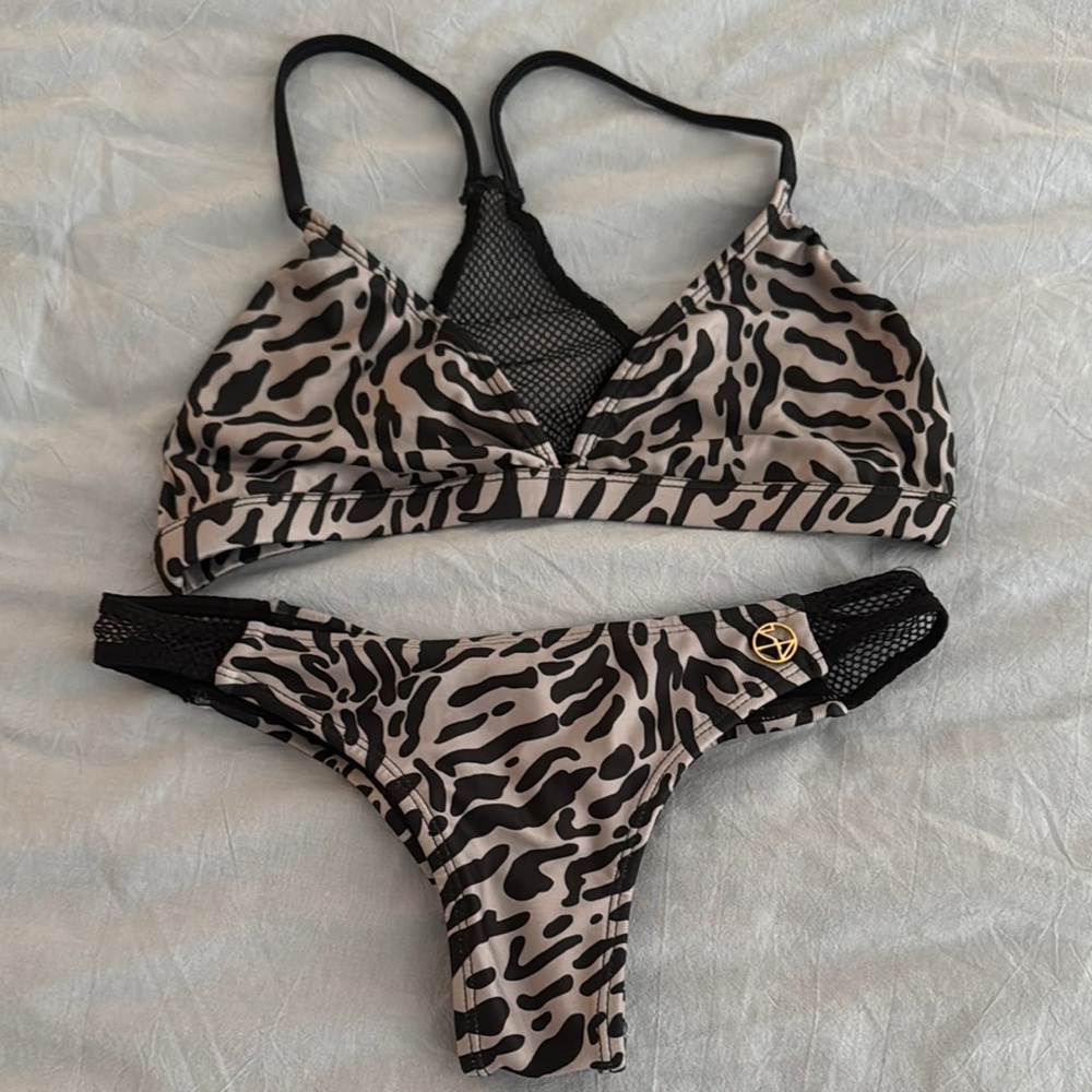 Stella McCartney Zebra Print Bikini Set